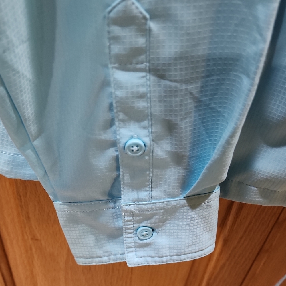 Columbia Sky Blue Omni-Shade Zip-Up Jacket - Picture 5 of 8